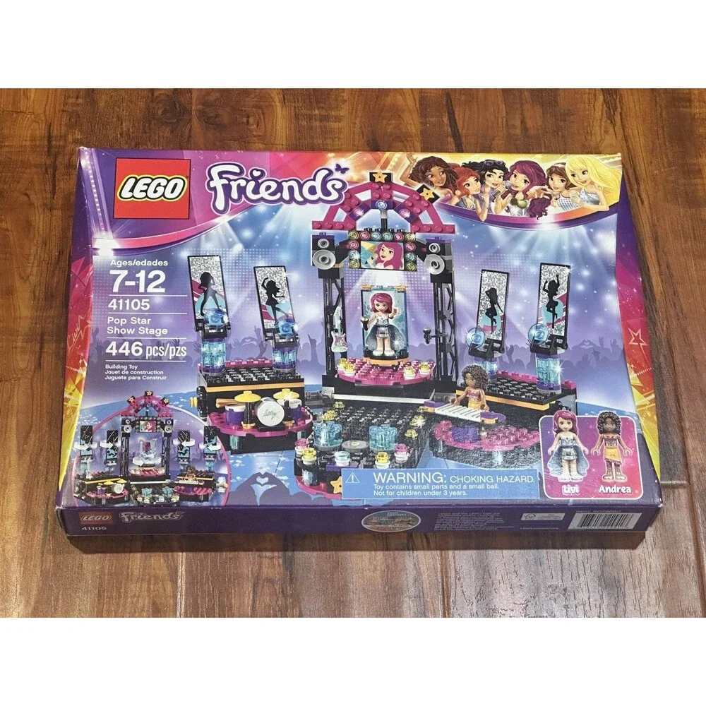 LEGO Friends 41105 Pop Star Show Stage 446-Piece Building Toy Kit - New & Sealed